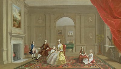 Die Familie John Bacon, c.1742-43 von Arthur Devis